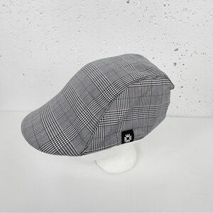 Tribe Headgear Size Small / Medium Black White Plaid Houndstooth Stash Cap NEW